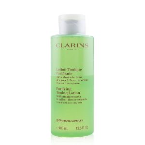 Purifying Toning Lotion with Meadowsweet & Saffron Flower Extracts - Combination to Oily Skin  --400ml/13.5oz - Clarins by Clarins