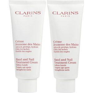 SET-Hand & Nail Treatment Cream Duo 2x100ml/3.4oz -- 2pcs - Clarins by Clarins