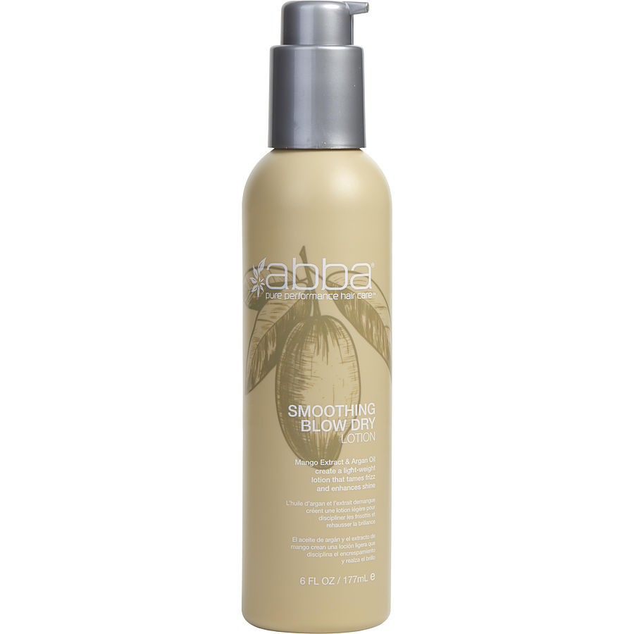SMOOTHING BLOW DRY LOTION 6 OZ (NEW PACKAGING) - ABBA by ABBA Pure & Natural Hair Care SMOOTHING BLOW DRY LOTION 6 OZ (NEW PACKAGING) - ABBA by ABBA Pure & Natural Hair Care