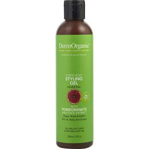 SUPER HOLD STYLING GEL (ALCOHOL FREE) 8 OZ - DermOrganic by DermOrganic