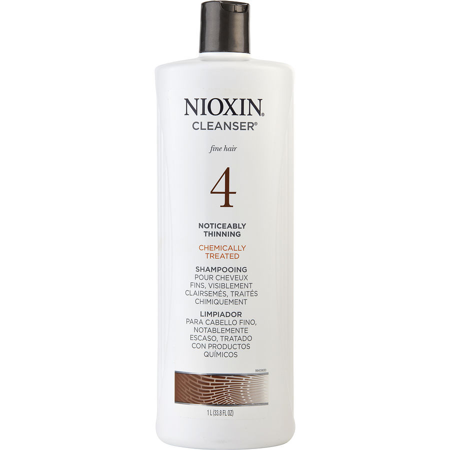 SYSTEM 4 CLEANSER FOR FINE CHEMICALLY ENHANCED NOTICEABLY THINNING HAIR COLOR SAFE 33.8 OZ (PACKAGING MAY VARY) - NIOXIN by Nioxin SYSTEM 4 CLEANSER FOR FINE CHEMICALLY ENHANCED NOTICEABLY THINNING HAIR COLOR SAFE 33.8 OZ (PACKAGING MAY VARY) - NIOXIN by Nioxin