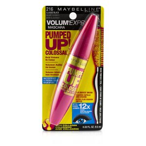 Volum' Express Pumped Up Colossal Waterproof Mascara - # Black  --9.5ml/0.32oz - Maybelline by Maybelline