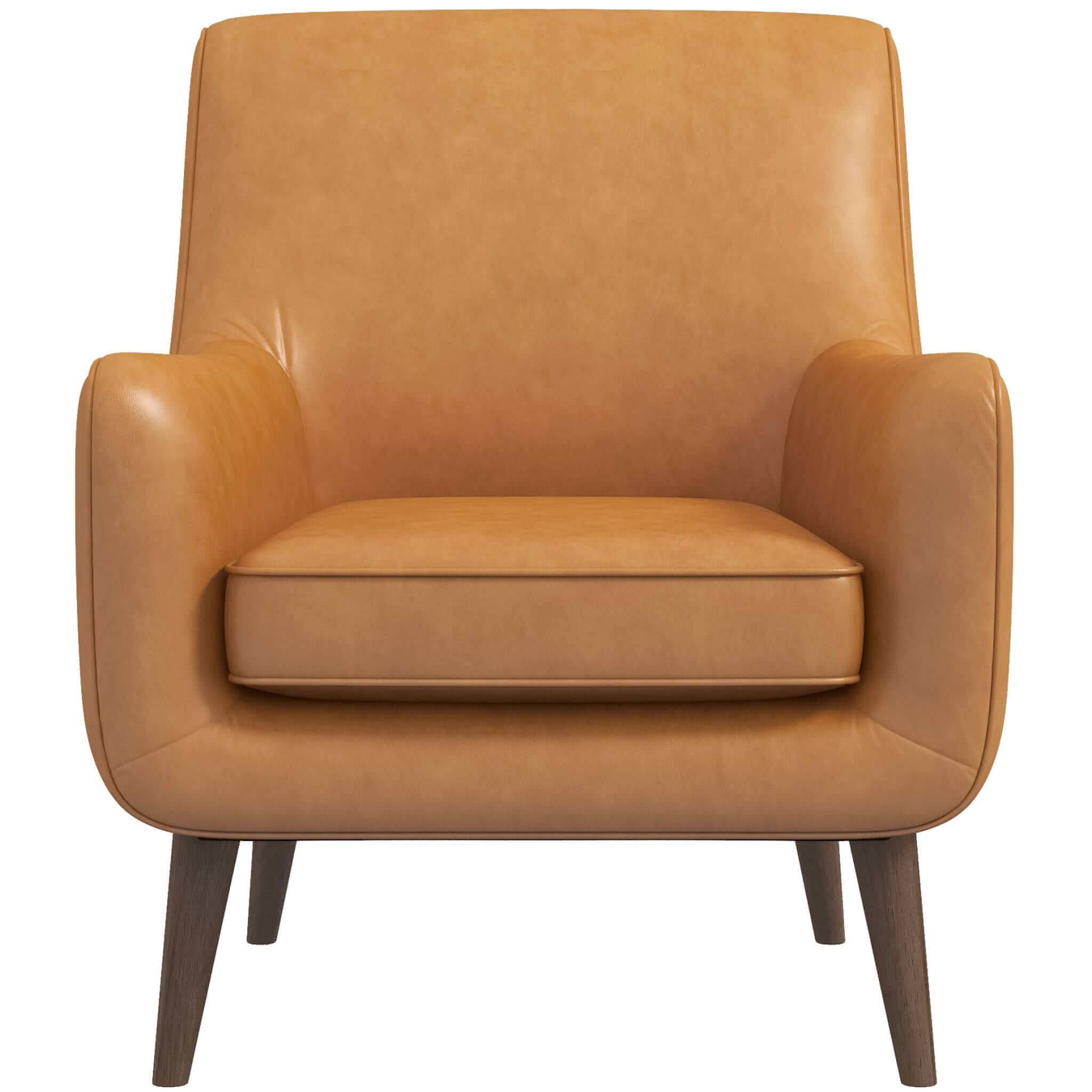Alex Tan Leather Lounge Chair Alex Tan Leather Lounge Chair
