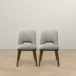 Blake Light Grey Fabric Dining Chair (Set of 2)