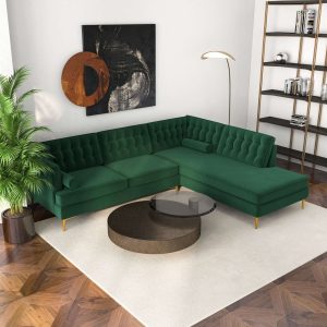 Brooke Mid-Century Modern  Sectional Sofa