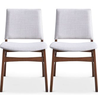 Gusto Mid-Century Modern Fabric Dining Chair (Set of 2)