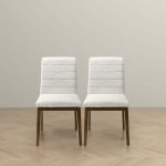 Ines White Boucle Dining Chair (Set Of 2)