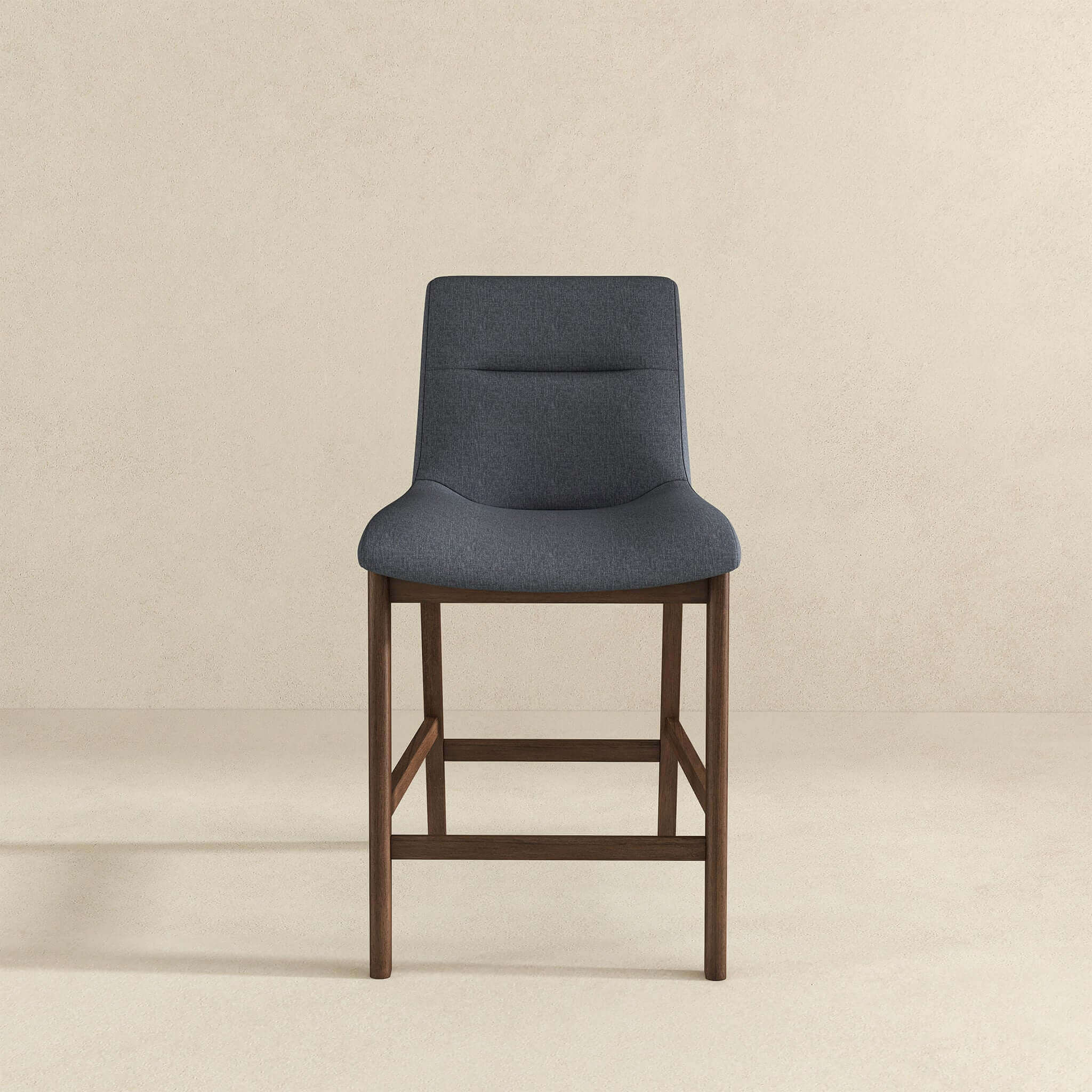 Jayden Mid-Century Modern 24" Dark Grey Fabric Stool (Set of 2) Jayden Mid-Century Modern 24" Dark Grey Fabric Stool (Set of 2)