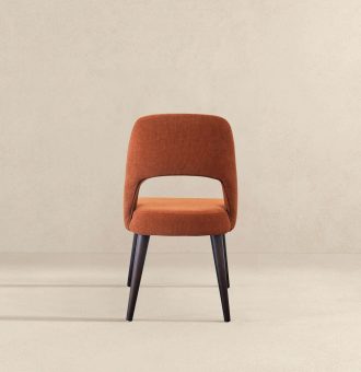 Juliana Mid Century Modern Burnt Orange Fabric Dining Chair (Set of 2)