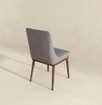 Kate Mid-Century Modern Grey Fabric  Dining Chair (Set of 2)