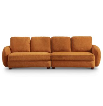 Paton Mid-Century Modern 114.5'' Boucle Fabric Sofa