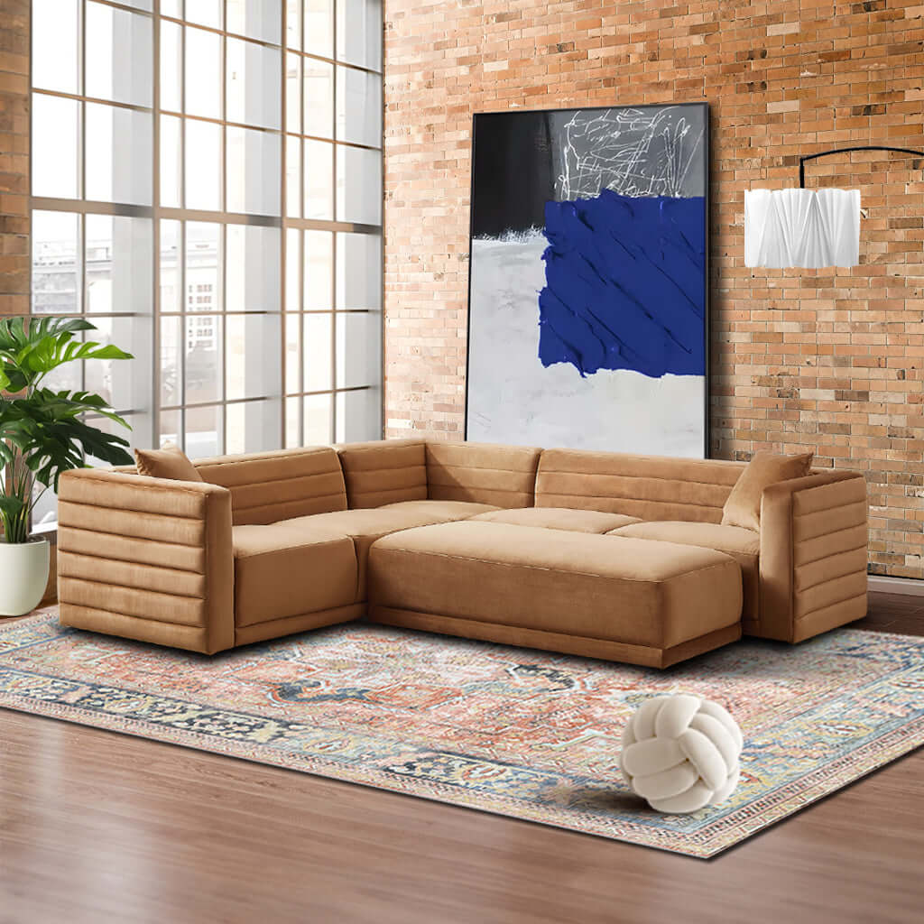 Solo Modular Corner Sectional Mid-Century Modern Sofa Solo Modular Corner Sectional Mid-Century Modern Sofa