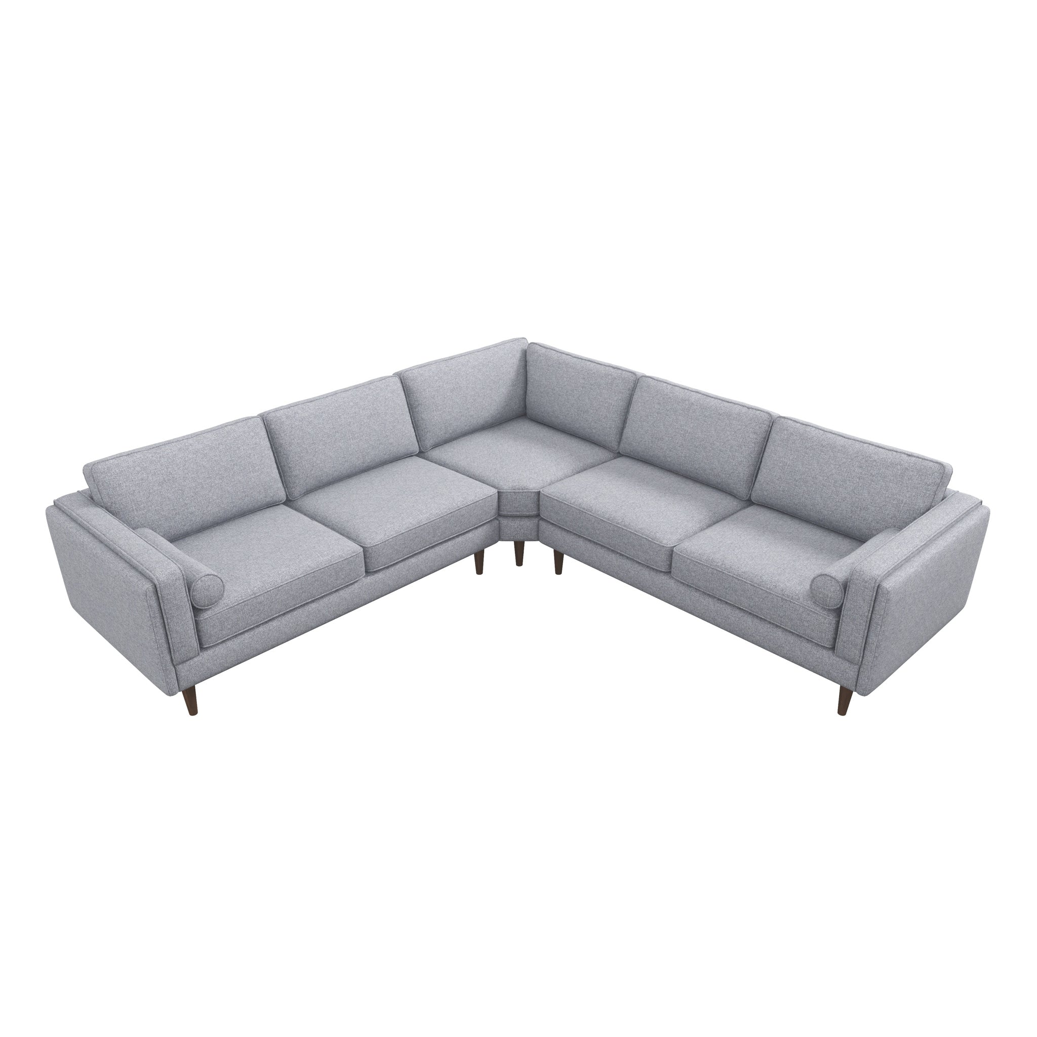 Amber Light Grey Corner Sectional Sofa Amber Light Grey Corner Sectional Sofa