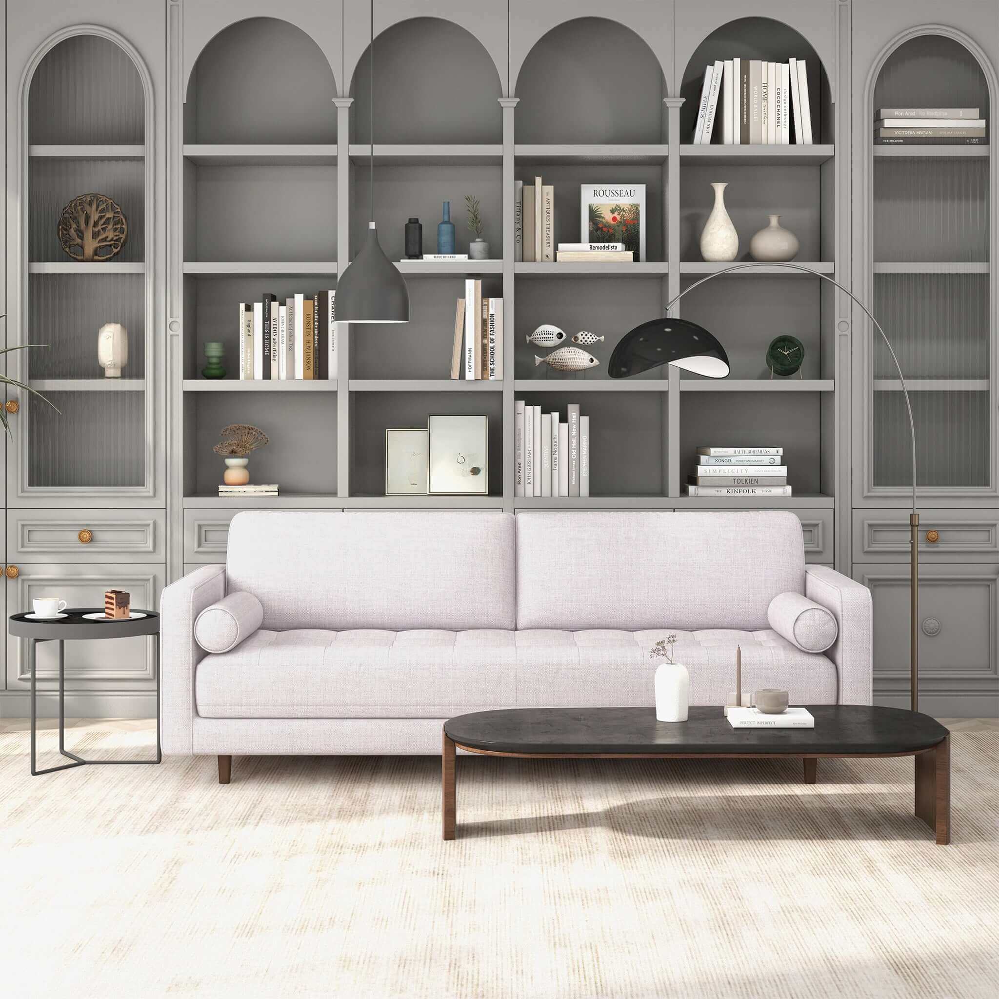 Anthony Beige Linen Sofa Anthony Beige Linen Sofa
