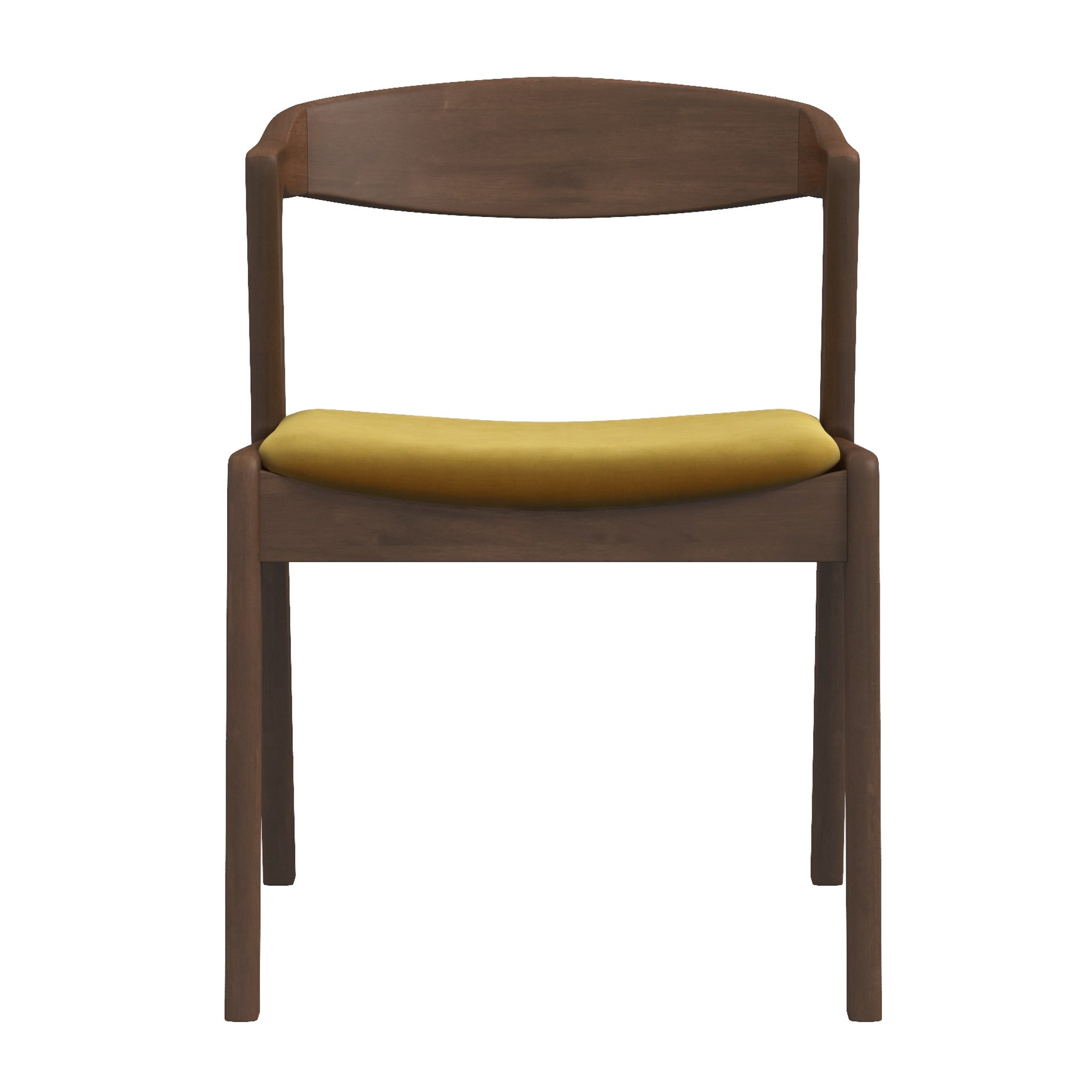 Dakota Dark Yellow Velvet Dining Chair (Set Of 2) Dakota Dark Yellow Velvet Dining Chair (Set Of 2)