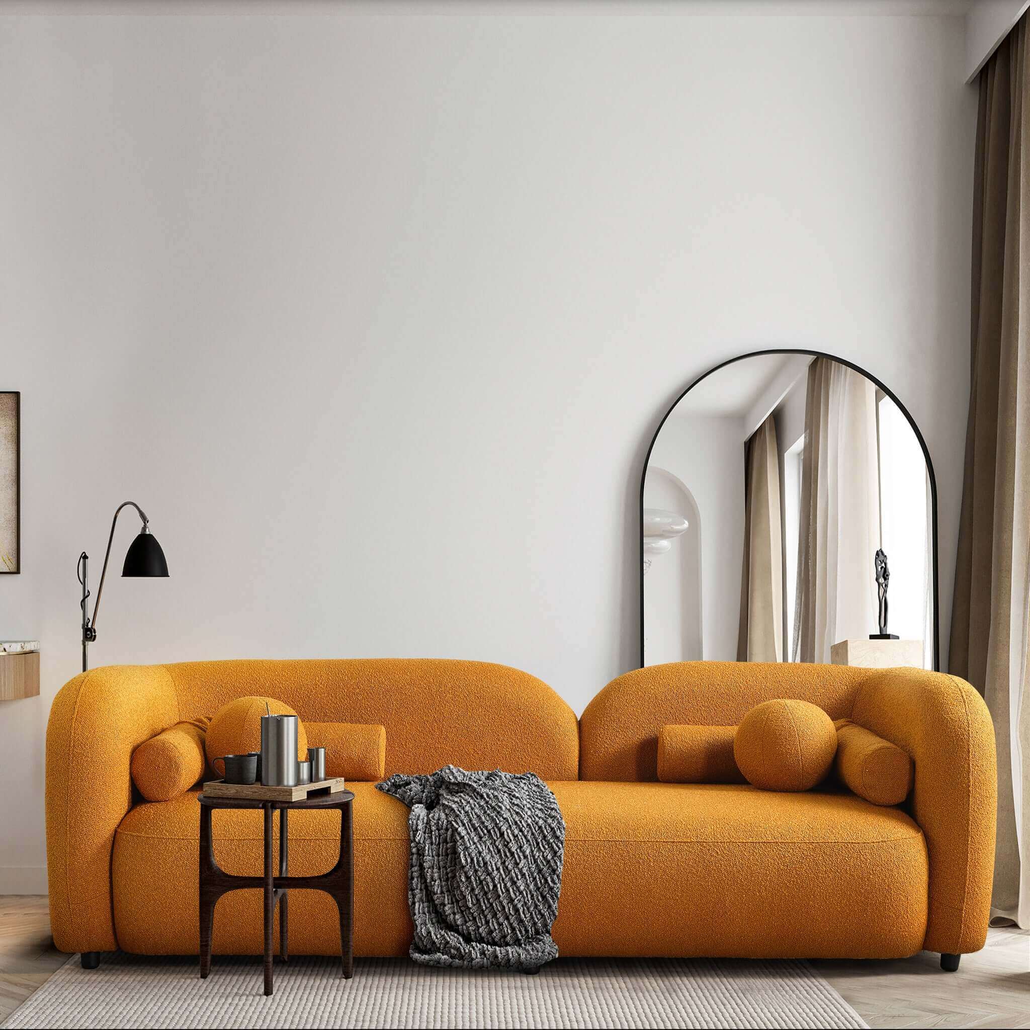 Donna Japandi Style Boucle Sofa Donna Japandi Style Boucle Sofa