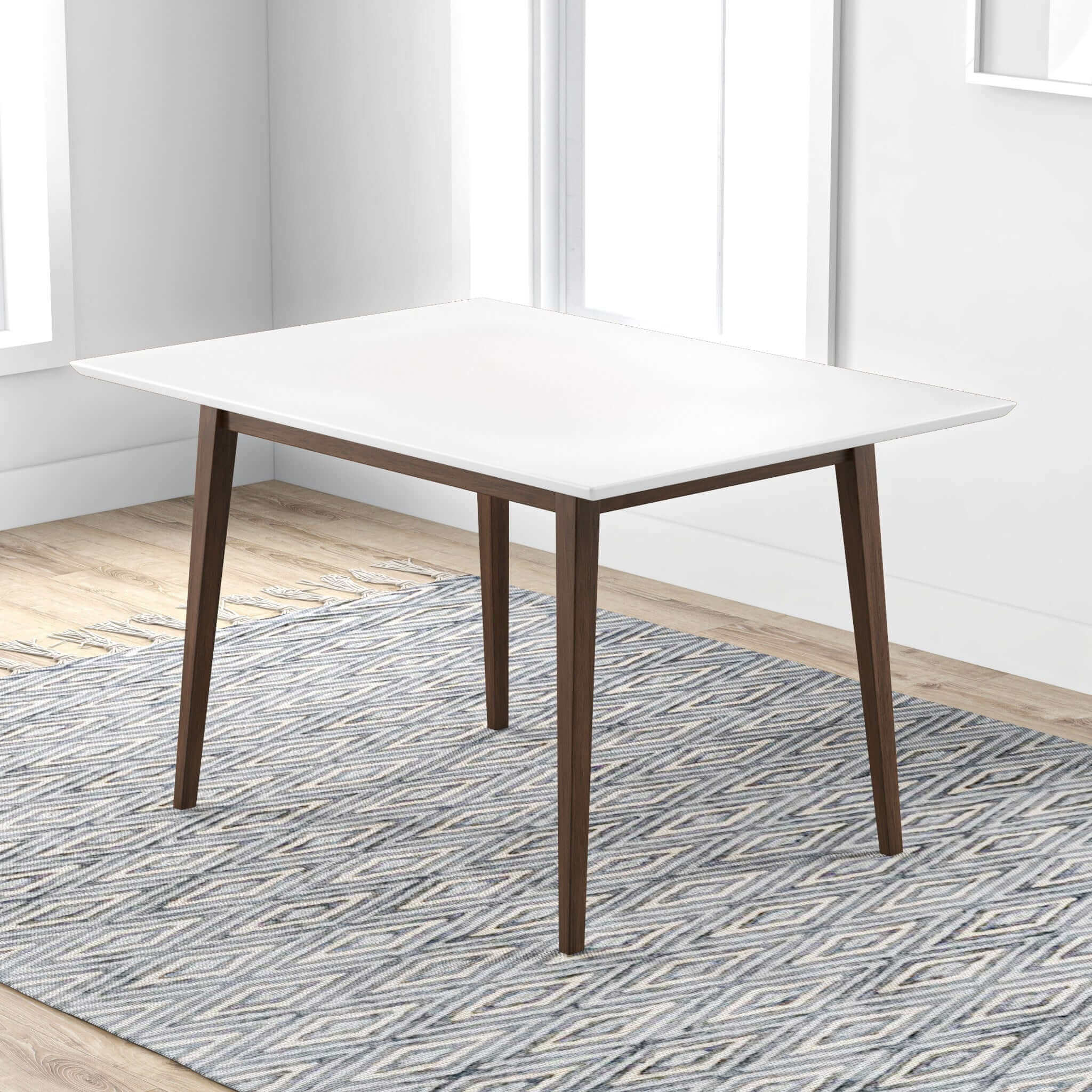 Levi Modern Style Solid Wood Rectangular Dining Kitchen Table 47" Levi Modern Style Solid Wood Rectangular Dining Kitchen Table 47"