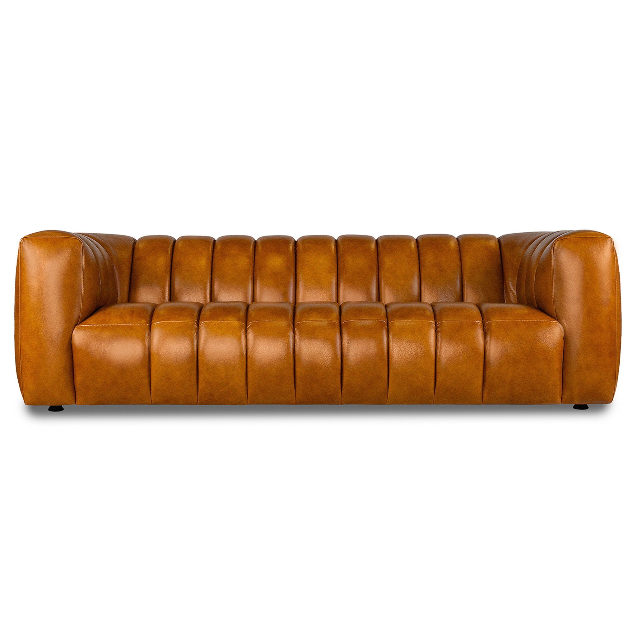 Maverik Genuine Cognac Leather Couch Maverik Genuine Cognac Leather Couch